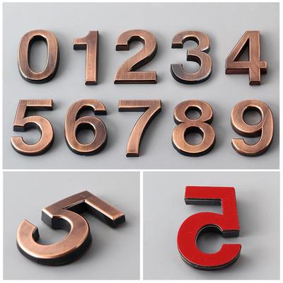 0-9 Modern House Door Plaque Address Number Digit Plate Sign DecorationMöbel & Wohnen, Dekoration, Schilder & Tafeln!