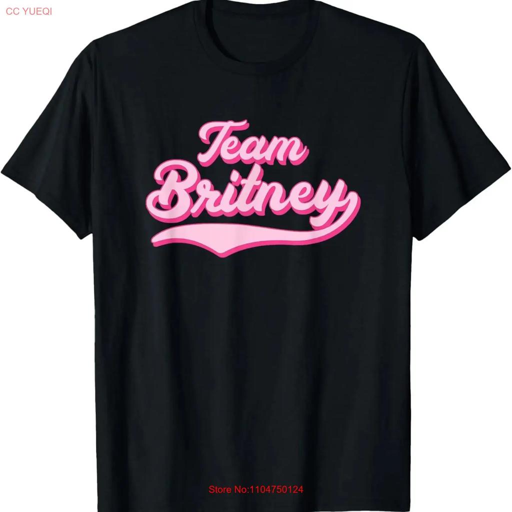 TEAM BRITNEY T Shirt vintage Washed homme designer clothes Top For Everyday Wear graphic Casual Unisex Breathable Versatile