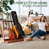 Nefelibata Multi-Guitar Stand, 5-Holder Wooden Guitar Stand Floor Rack for Guitars and Cases, Electric Acoustic Guitars, Basses, and Cellos - German A