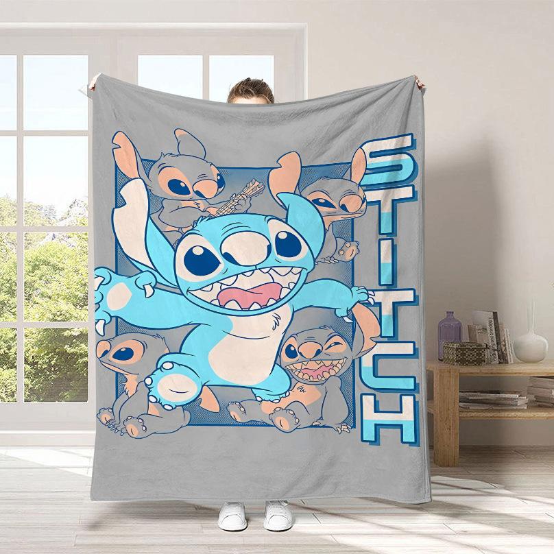 Couverture Dessin Animé Stitch Couverture Peluche Mignonne Stitch Couverture Quatre Saisons