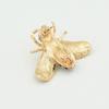 Pearl Crystal Diamond Cute Bee Brooch: Insect Lapel Pin Corsage