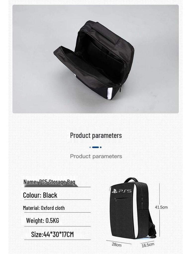 Rucsac de depozitare pentru consola PS5 Slim: Organizator Portabil pentru Bărbați pentru Controlere și Accesorii