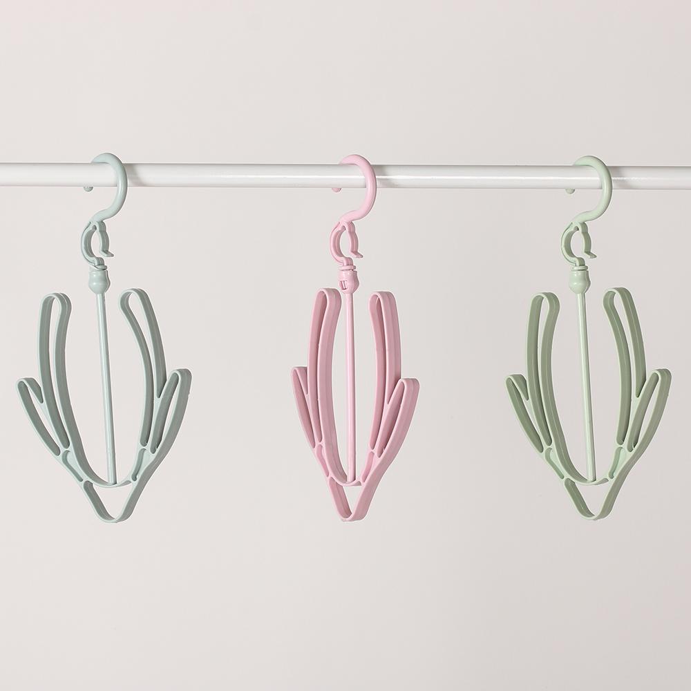 Household Clothes Organizer Storage Shelf Drying Hanger Shoe Racks 2 Hooks