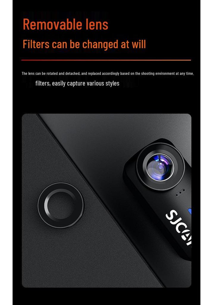 SJCAM C110+ 4K Motorcycle Thumb Action Camera for FPV Shooting