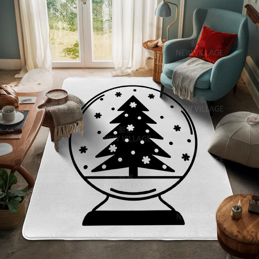 House entrance carpet Home door mat Living Room Bath Foot bathroom non-slip water absorption rugs bath Merry Christmas winter
