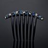 Temperament All-match Hair Accessories Korean Style Headwear Seven-tooth Comb Rhinestone Hair Comb