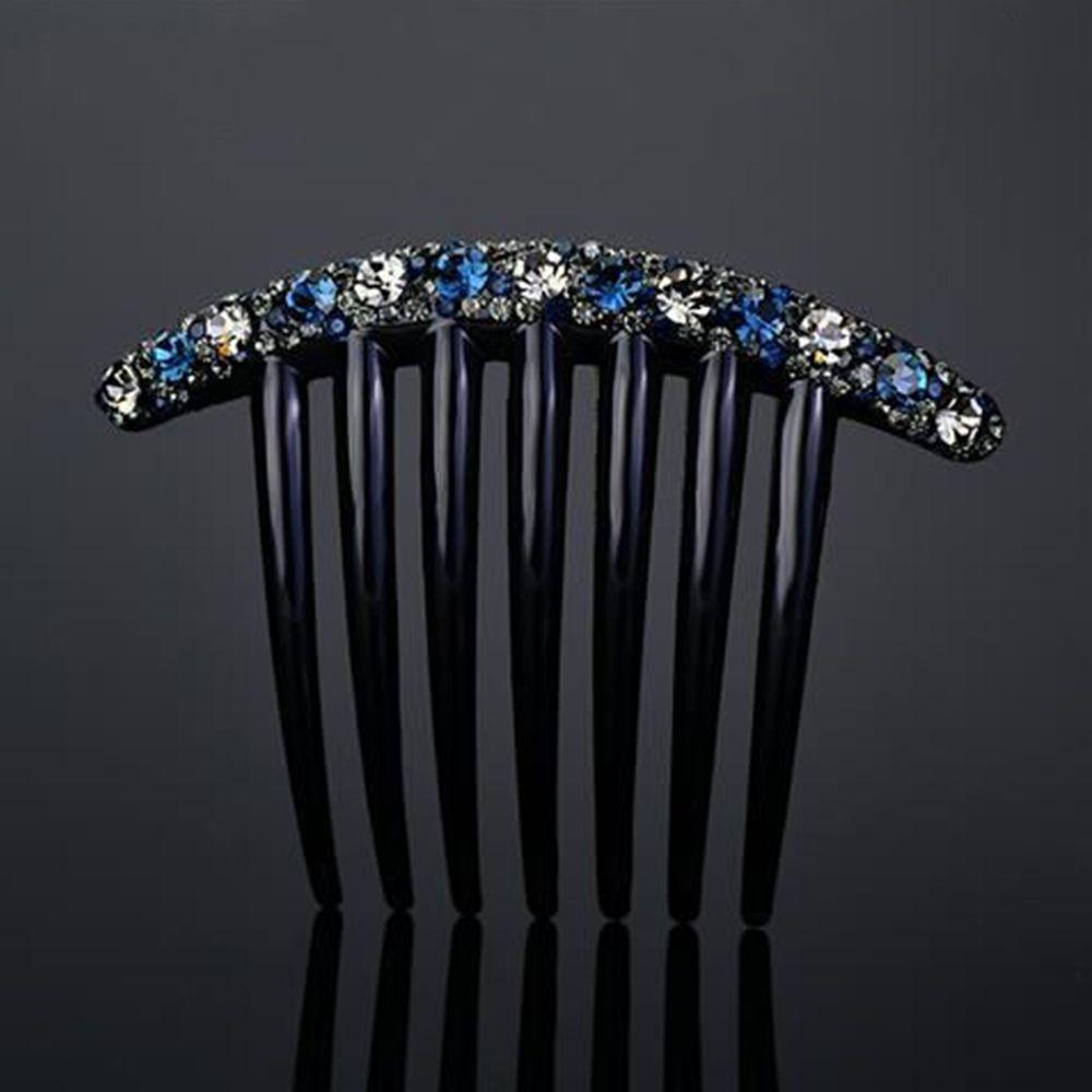 Temperament Acrylic Seven-tooth Comb Hair Accessories Korean Style Headwear Rhinestone Hair Comb
