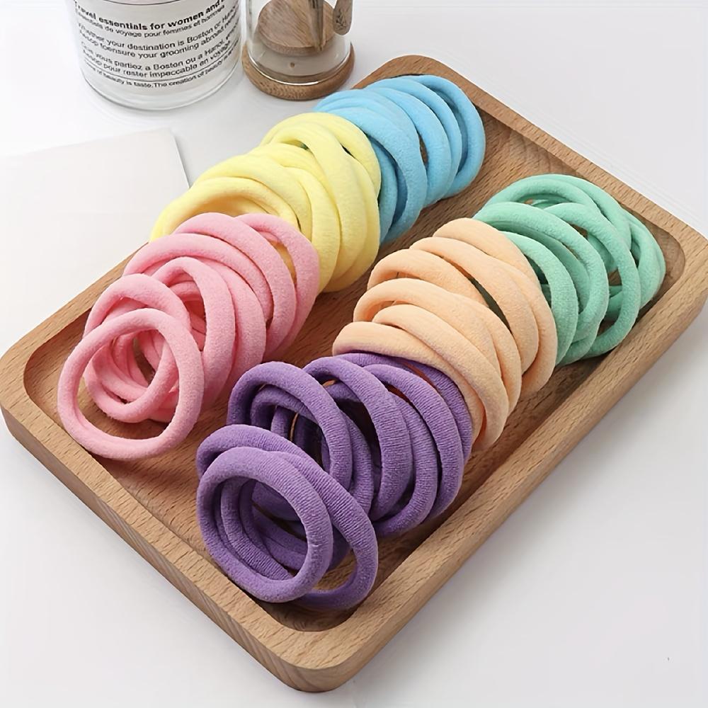 50/100pcs Soft Elastic Hair Ties Hair Bands Decorative Hair Accessories Set For Baby Girls Hoofdband Kids Hair Accessories