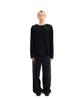 Laekeulopeu Zip Housing Loose Trousers - Black