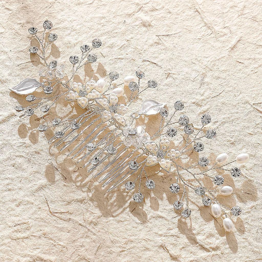 Braut-Perlen-Haarkamm: Elegantes Hochzeits- & Abendaccessoire