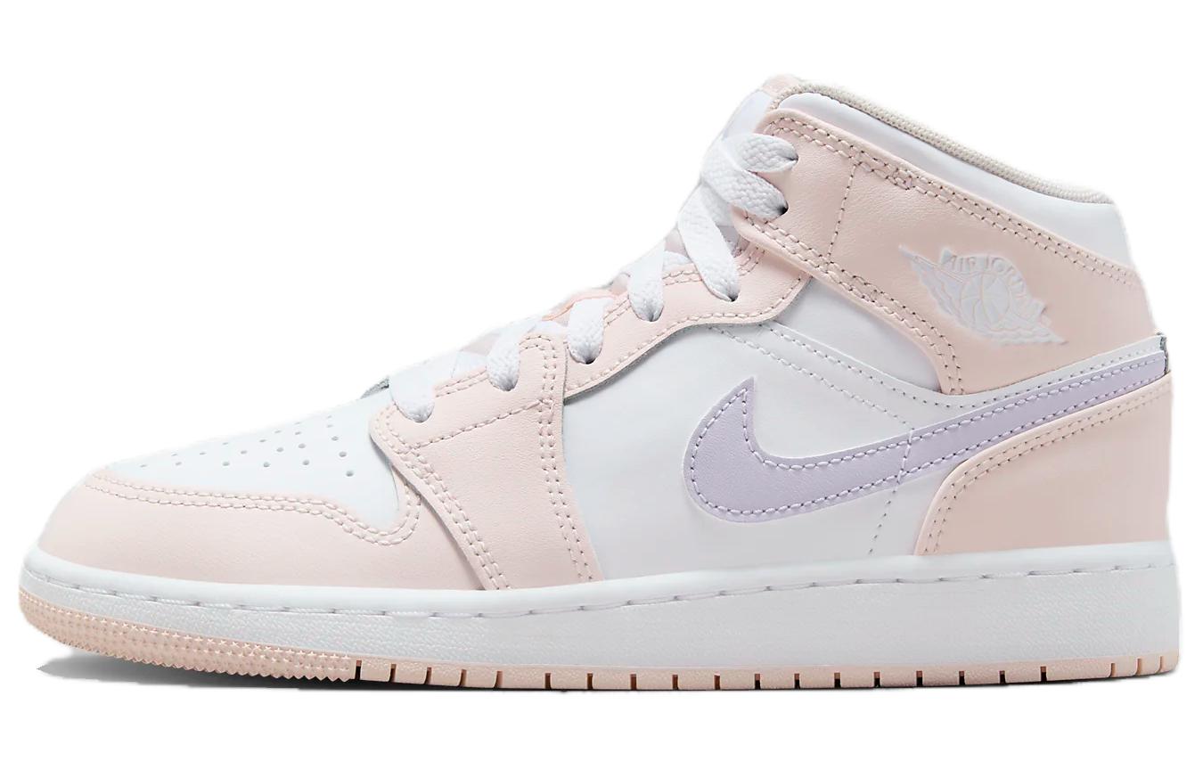 

Jordan Kids Air Jordan 1 Mid Pink Wash Sneakers FD8780-601 40