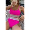 Sport Vita Alta Donne Bikini Nuovo Sexy Scollo Push Up Costume da Bagno Mujer Costume da Bagno Adolescente Giovane Ragazza Canottiera Biquini Costume da Bagno