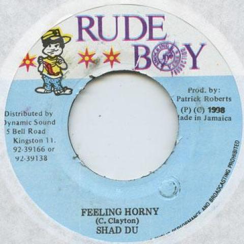 

7-дюймовая пластинка SHAD DU - Feeling Horny Rude Boy 1998 Ямайка Регги, Ска и Даб