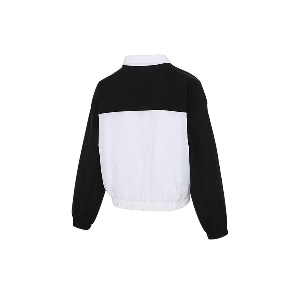 Nike Embroidered Logo Color-Block Breathable Sports Jacket Women Outerwear White CZ8319-010
