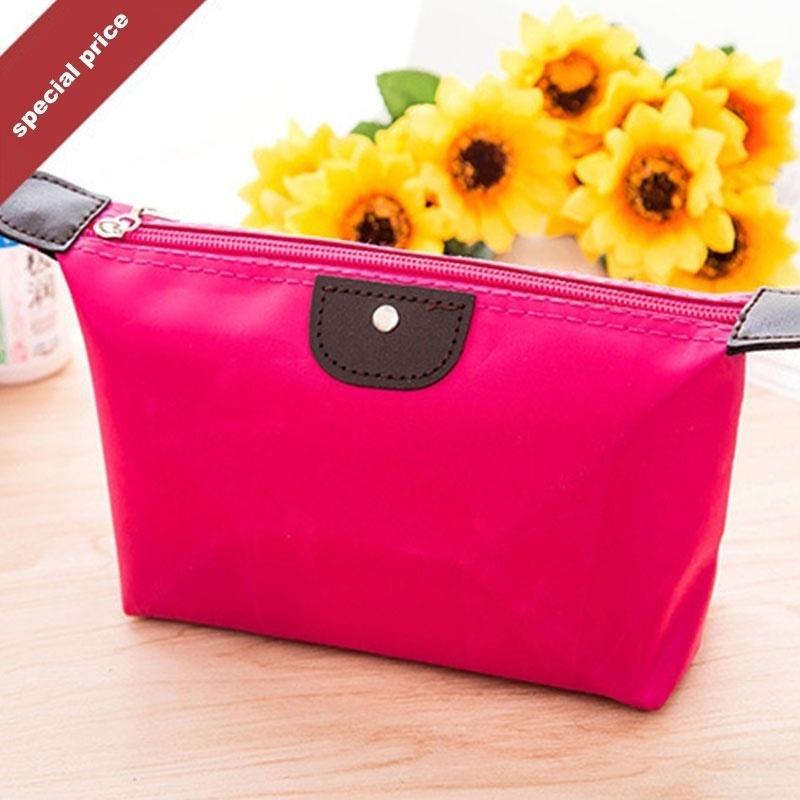 Fashion Lady Travel Make Up Cosmetic Pouch Bag Clutch Handbag Casual Purse HOT (Color:11 Colors)