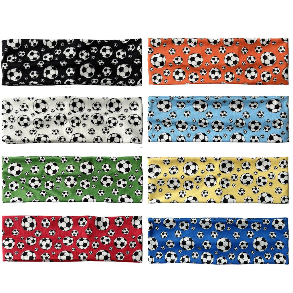 Football Headband, Cheering Headband, Elastic Sports Headband, Unisex Sweatband Headband