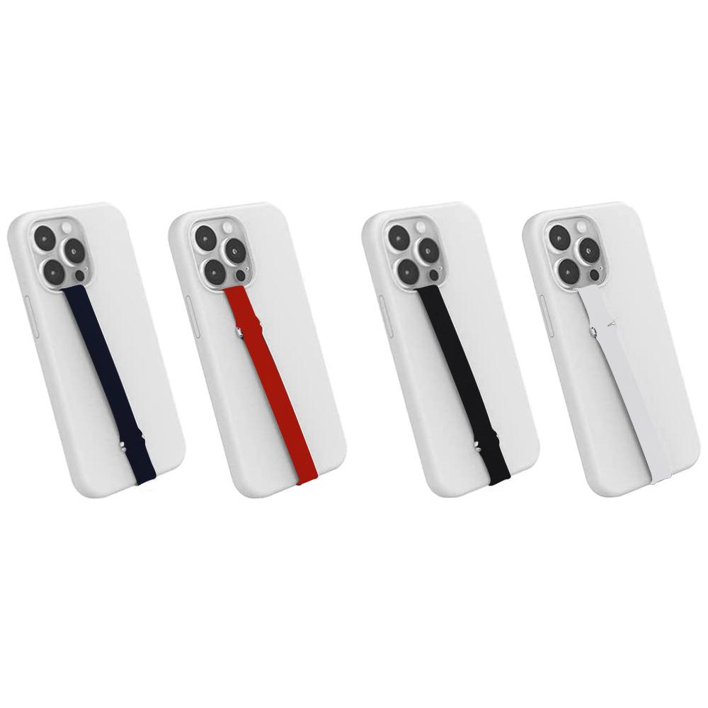 « Coque de téléphone moderne en silicone anti-chute 2025 avec cordon élastique et bracelet anti-perte »