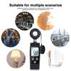 Digital Mini Lux Meter LCD Display Handheld Illuminometer 0-200000 Lux Luminometer High Accuracy Photometer Luxmeter