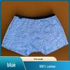 2-Pack Men's 100% Cotton Boxer Briefs: Washable, Durable, Mid-Rise, Comfortable, Breathable, Skin-Friendly, Moisture-Wicking.