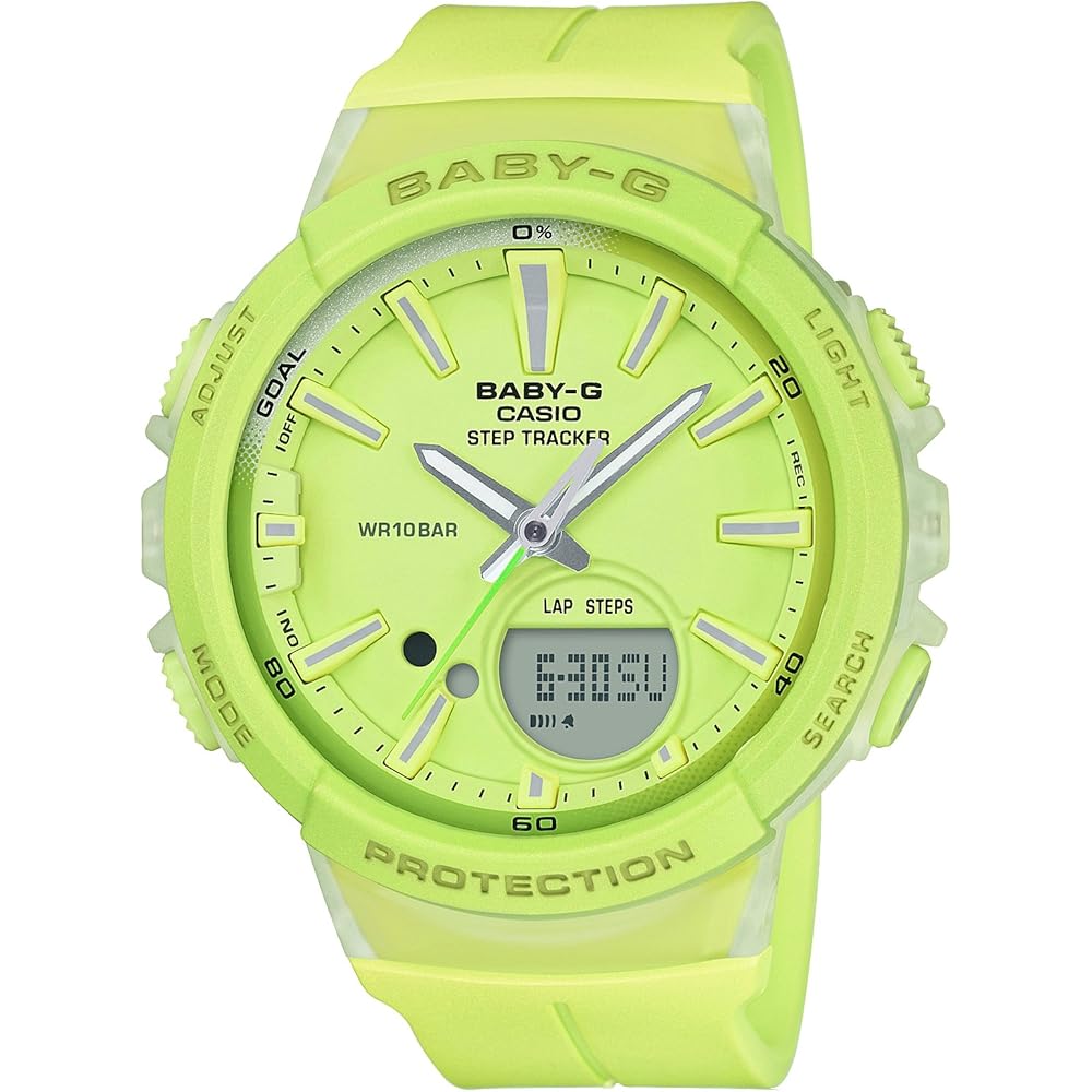 Casio Baby-G Running Step Tracker BGS-100-9AJF Women s Watch Yellow