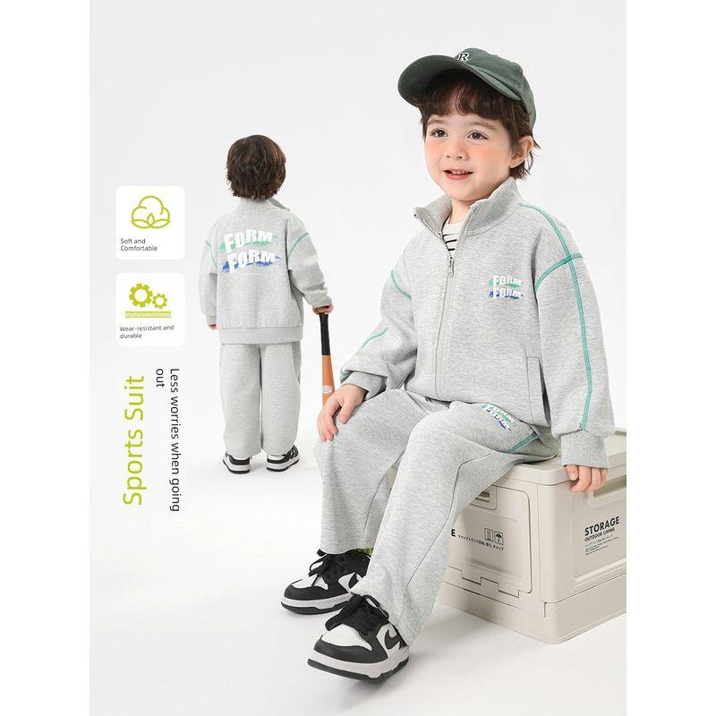 Boys' Comfortable Sportswear Set, Spring Style Casual Suit, Baby Children's Clothing, Spring Trendy Style for Young Children
