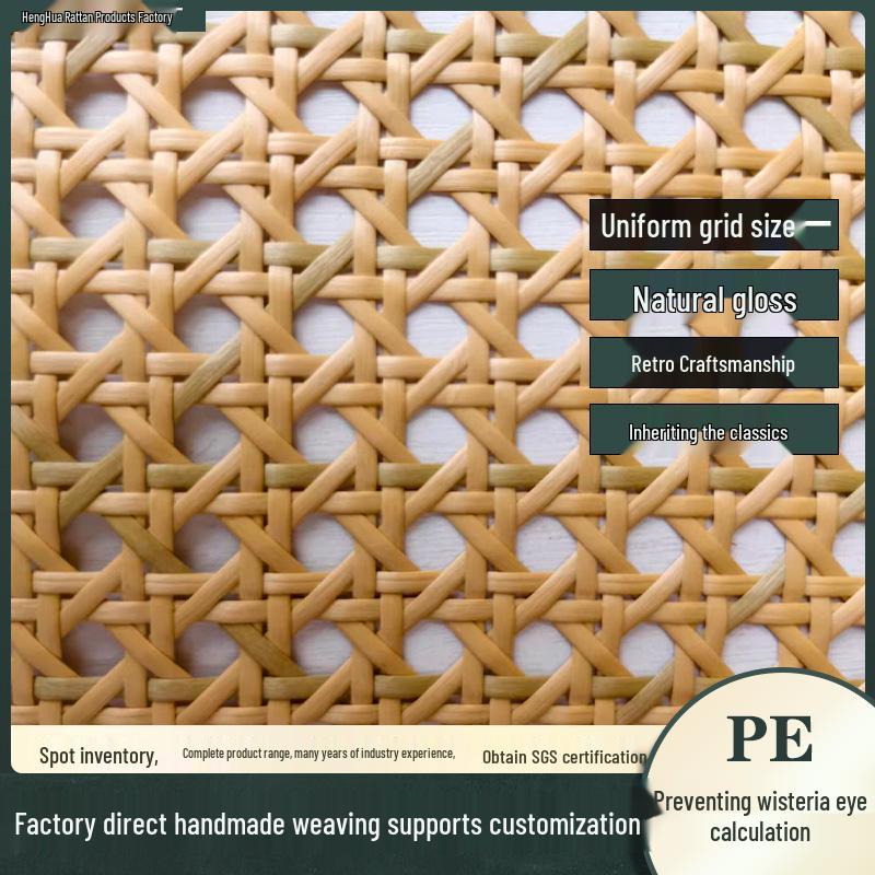 Campione di Materiale in Rattan Sintetico Intrecciato per Mobili e Arredamento per la Casa.
