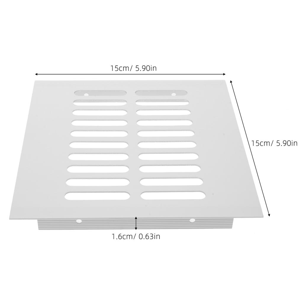 Schranklüftungsgitter Aluminiumlegierung Quadratische Luftauslassabdeckung Für Küche Schrank Schuhschrank Badezimmer Kleiderschrank Abluft