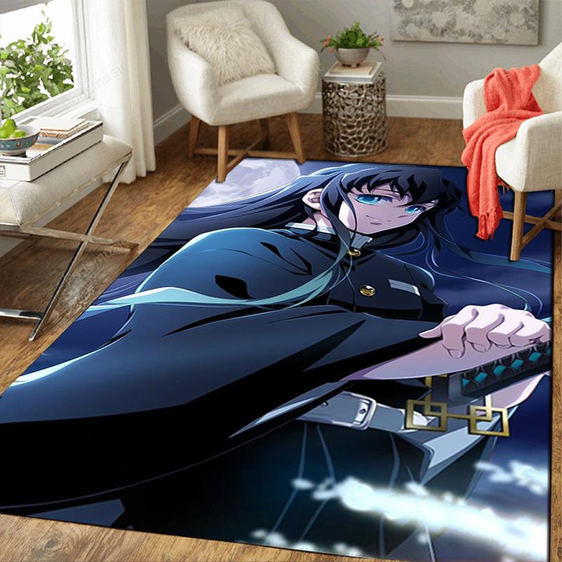 Demon Slayer Rug Floor Mat for Living Room or Bedroom Soft and Comfortable Carpet a Gift for Birthday and Holiday.NFF0928478