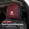 2026 Hot For Volkswagen VW Car Headrest Cover Seat Head Rest Neck Pillow Protector For Volkswagen VW Golf Polo Tiguan Passat Jet