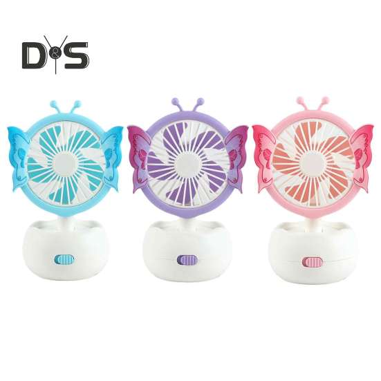 Handgehaltener Mini-Ventilator mit leistungsstarkem Motor, starkem Luftstrom, geräuscharm, tragbar, wiederaufladbar über USB, leiser Desktop-Kühlventilator