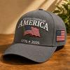 AMERICA USA - Memorial Printed Hat Men's Old Soft Top Baseball Cap Duck Tongue