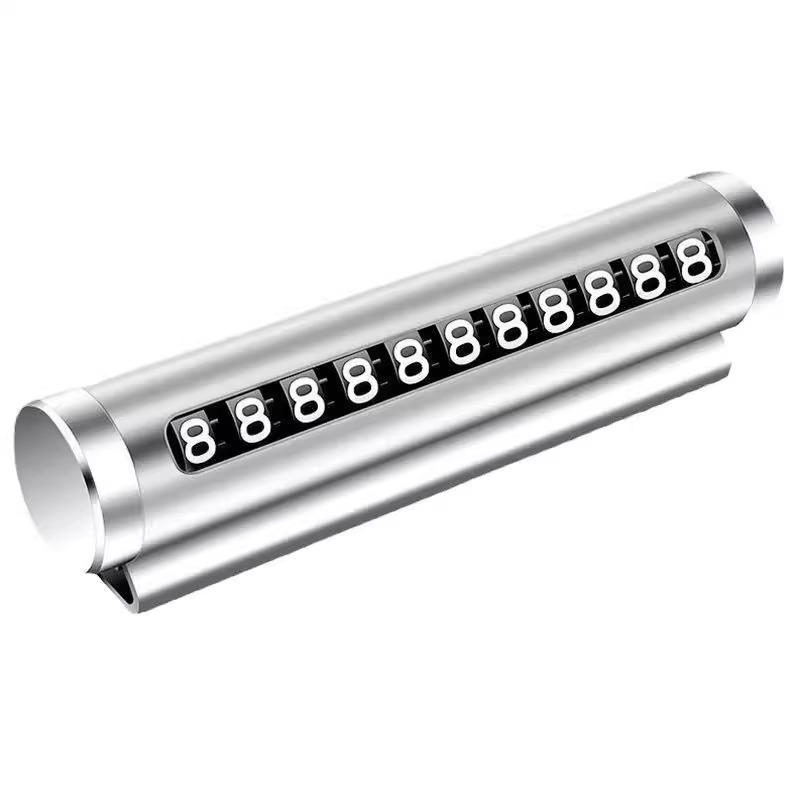 New 0.62" Temporary Car Parking Number Plate with Phone Holder