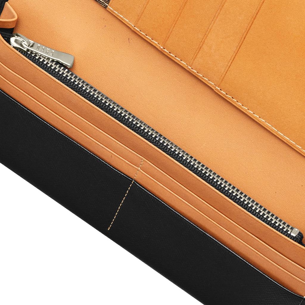 Daks Luster Men's Long Wallet, Black