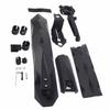Mountain Bike  s Set Cycling Front and Rear Mud Guards with LED Taillight (red)