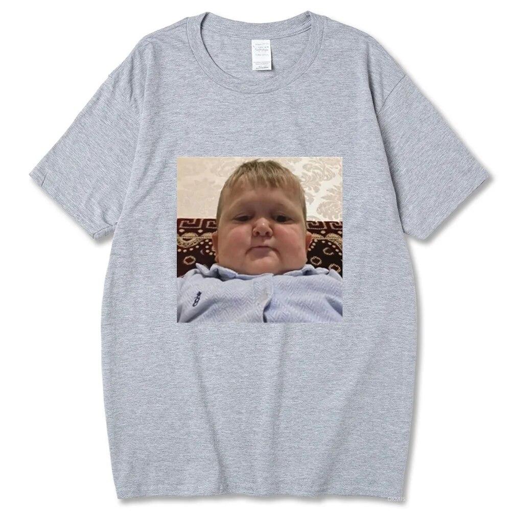 2023 New Hasbulla Fighting Meme T Shirt Unisex Women Mini Khabib Blogger T-Shirt High Quality Crew Neck Pure Cotton Oversized Tees Unisex