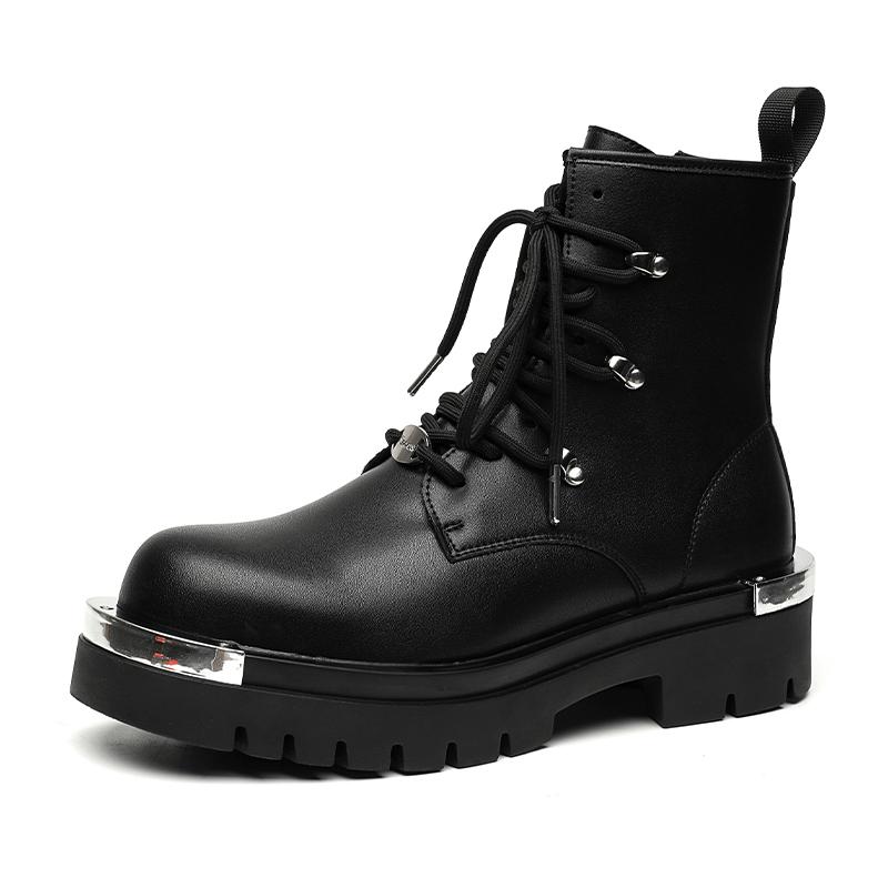 British Fashion Boots for Men Casual Winter Shoes Sneaker Outdoor Boots Non Slip Work Shoe Men Motorcycle Short Boots Zapatillas