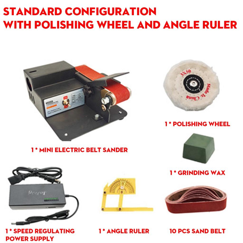 110V/220V 5000-10000RPM Multifunctional Grinder Mini Electric Belt Sander DIY Polishing Grinding Machine Cutter Edges Sharpener