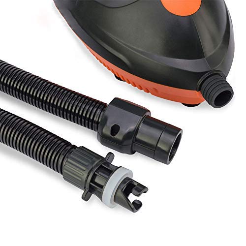Dearsee SUP Electric Air Pump, 12V, up to 16 psi, Inflates and Deflates Inflatables, with Auto Shut-Off, for Air Beds, Air Sofas, Air Pools, and Air T