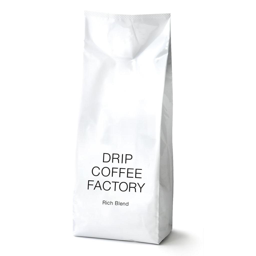 Drip Coffee Factory Rich Blend Whole Bean Coffee (500g (500g X 1 Bag), Rich Blend)