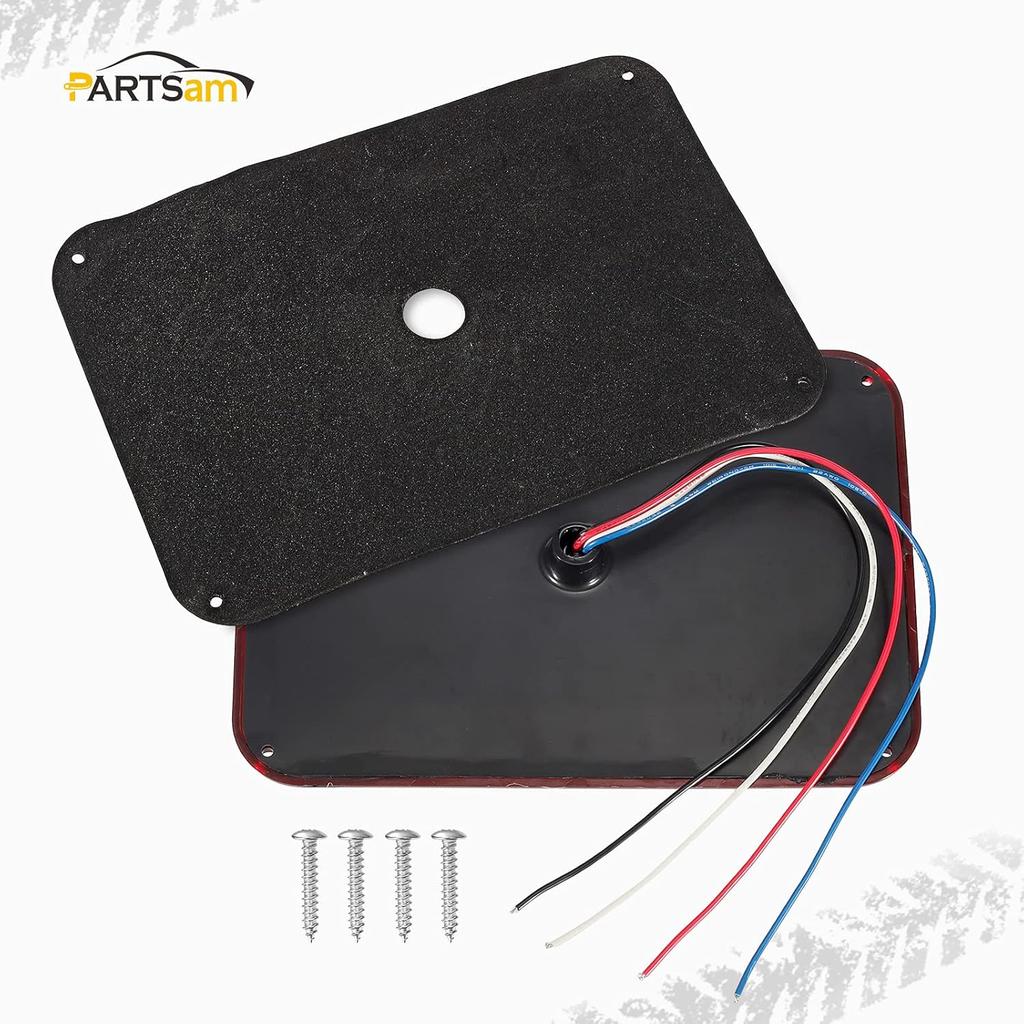 2Pcs Double LED Trailer Tail Lights - Stop Turn Backup Reverse - Horizontal Vertical Mount