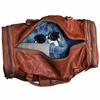 24" Goat Leather Men Travel Bag Gym Luggage Genuine Vintage Brown S Duffel New