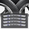 4Pcs Car Wheel Rim Stickers Auto Tire Decorative Decals Emblem For Subaru Impreza Legacy WRX STI BRZ Forester Outback Valve Cap X111
