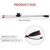2Pcs Wires Harness Safe PVC Smart Batteries Trickle Charger Cable 16AWG Easy Installation Wiring Harness for Extended Charging