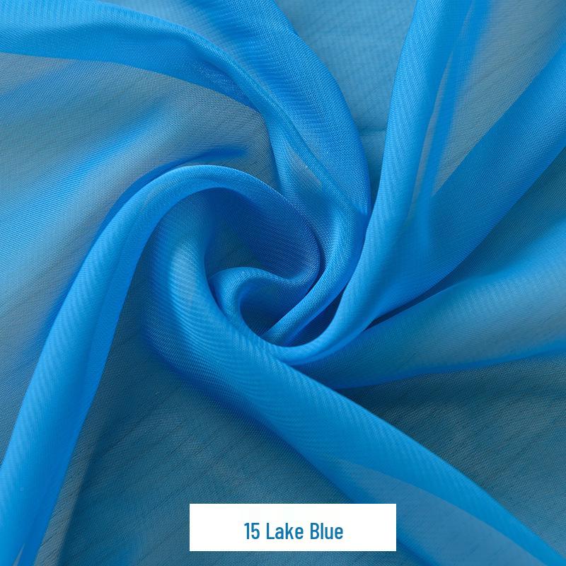 Šifonový Georgette Jednobarevná Taneční Kostýmová Látka pro Podšívku a Šaty