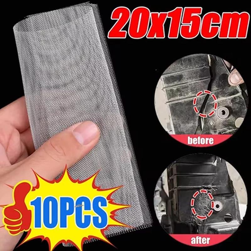10Pcs 20X15Cm Stainless Steel Mesh Car Bumper Repair Patch Crack Hole Welding Wire Net Guard
