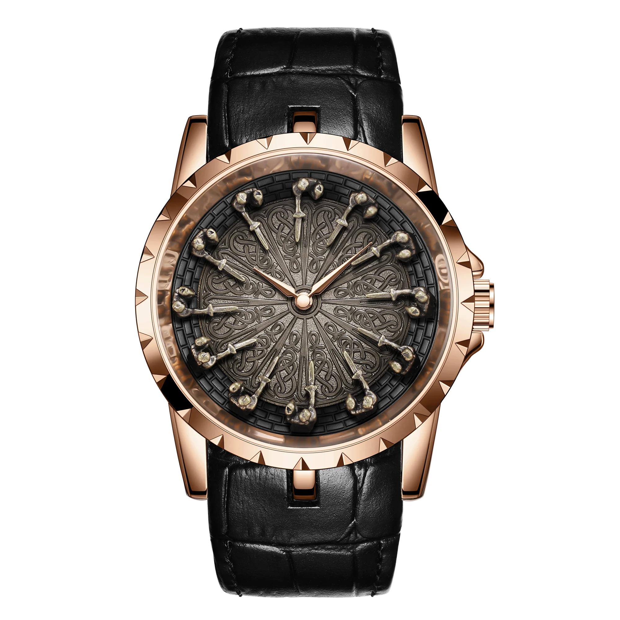 

Модные мужские часы, водонепроницаемые кварцевые часы с большим циферблатом, мужские часы