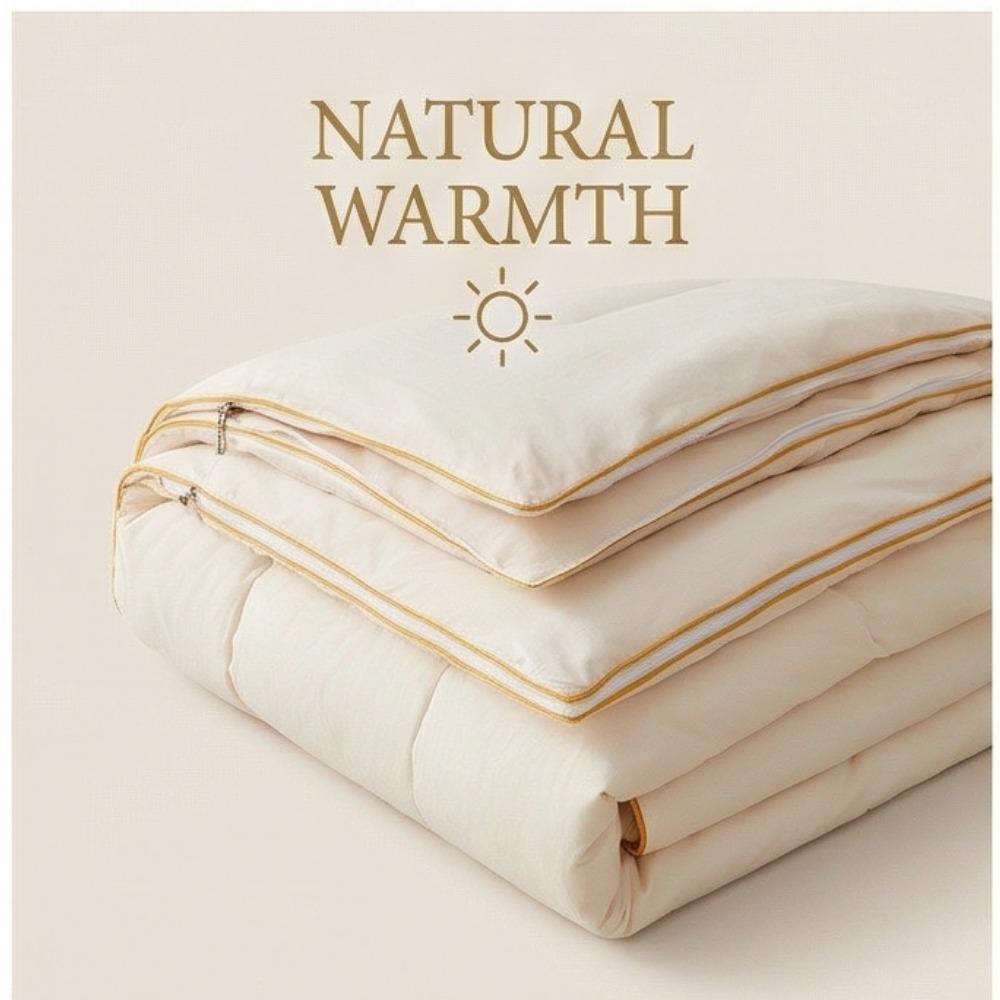 Pure Cotton Zipper Style Quilt, Thickened Winter Quilt, All-cotton Quilt Core
