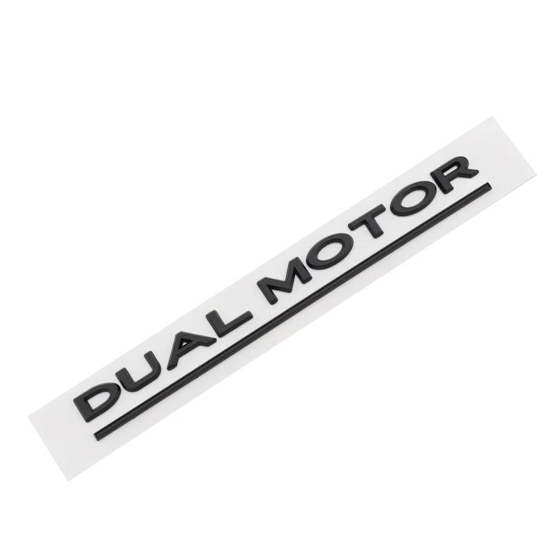 Car SpaceX Dual Motor Sticker Fender Side Decal For Tesla Model Y S 3 X Letters Space Logo Rear Emblem Badge Trunk Accessories