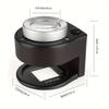 60X Coin Magnifier,Rechargeable 6 LED Metal Magnifier Glasses,USB Dual Power Portable Loupe For Jewelry Coin Stamp Textile Checking