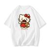 2026 Hello Kitty Tee soft cotton short sleeve crew neck cute print lightweight summer top for Women daily casual wear